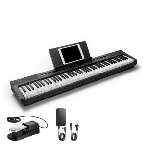 Piano Keyboard DEP-16 Weighted Digital Piano with Dual-mode Bluetooth - Portable